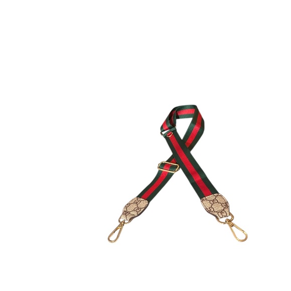 Green & Red Replacement GD  Strap with Coin Case Pouch For Crossbody Bag - Picture 7 of 7